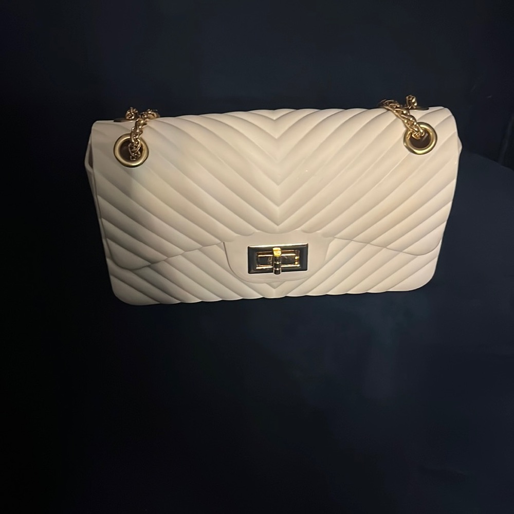 White purse